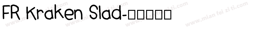 FR Kraken Slad字体转换